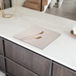 Papaverbollen - Droogbloemen - Minimalistisch - Beige - Rustig Inductie beschermer vinyl 3mm middel -sfeer8