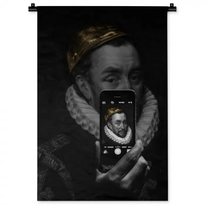 Willem van Oranje - Adriaen Thomasz - Smartphone Wandkleed katoen klein -zz3d