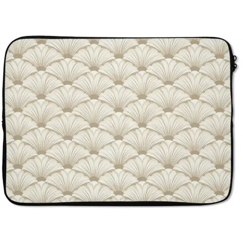 Klassiek - Art - Beige laptophoes neopreen klein 279 -zkaufland3dotto