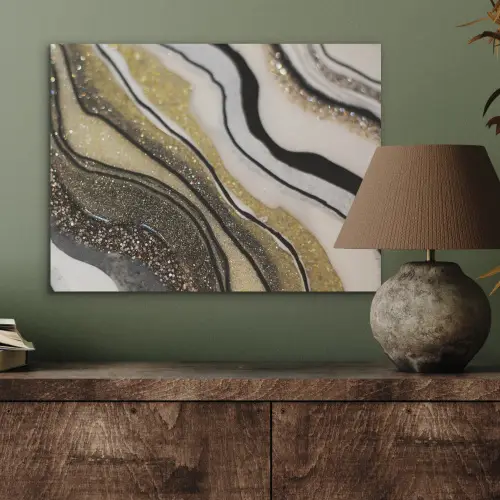 Edelsteen - Abstract - Marmer - Natuur PET vilt klein -sfeer2