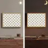 Hart - Vierhoek - Wit - Zwart Light Box met batterij (Wandlamp) middel 907 -sfeer3