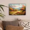 Landschap - Illustratie - Natuur canvas 2cm klein -sfeer1
