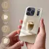 Mok - Latte - Minimalistisch - Schaduw Telefoonhoesje iPhone 17 Pro Max klein -sfeer3_DE