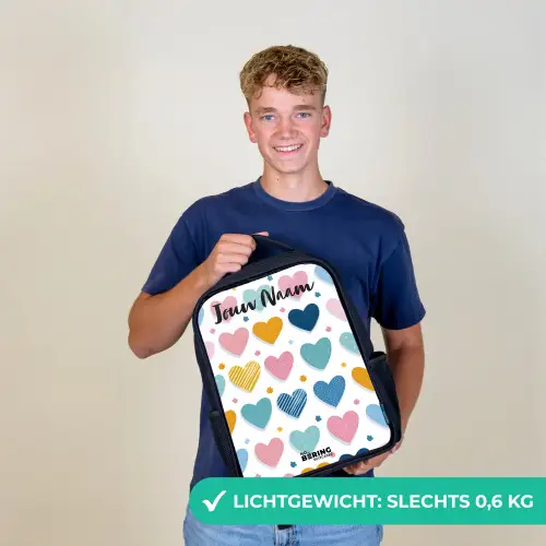 Hartjes - Pastel - Patroon Rugzak - Zwart middel -sfeer7_NL