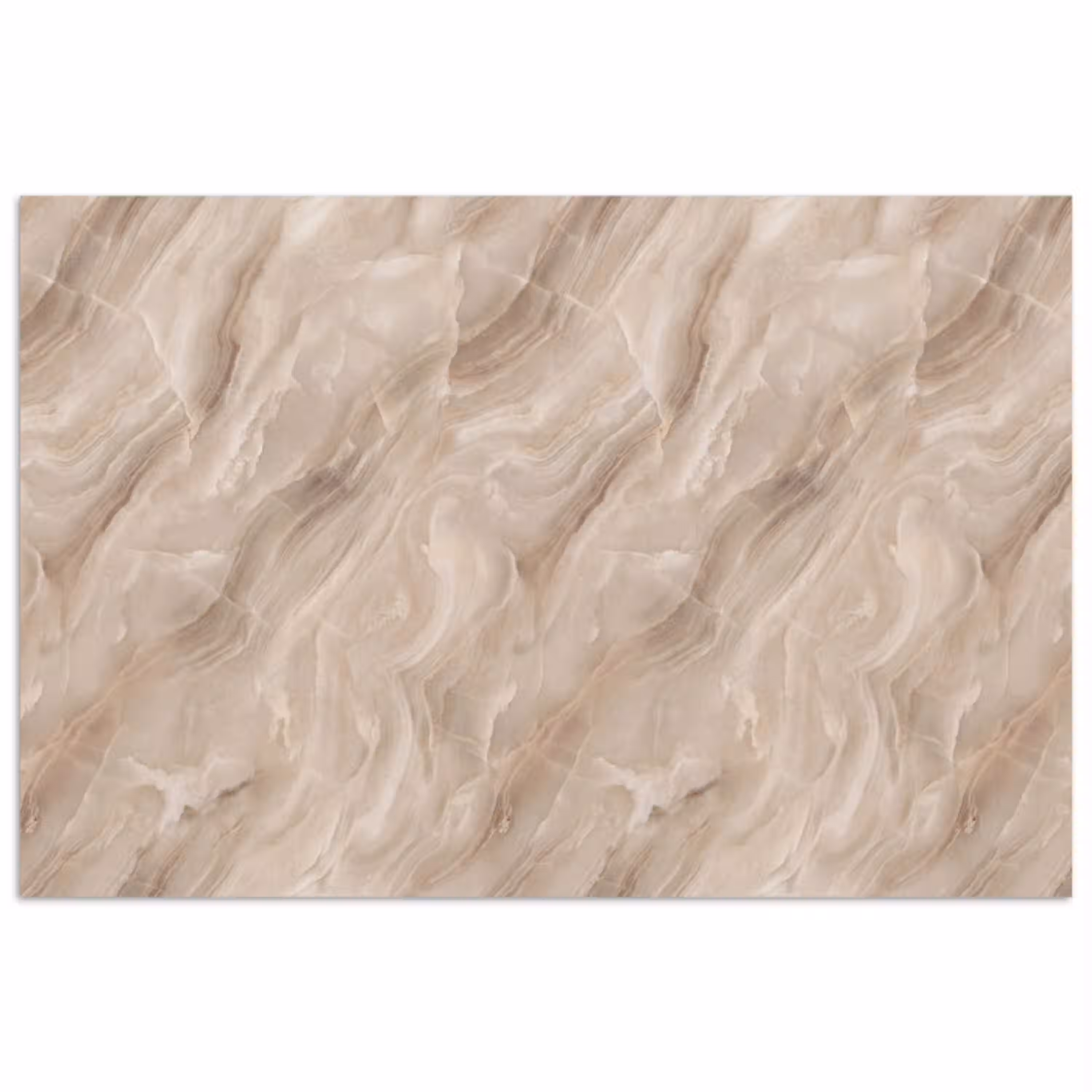 Steen - Golvend - Abstract - Beige poster papier klein -3d
