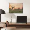 Paardenbloem - Zonsondergang - Veld PET vilt klein -sfeer5