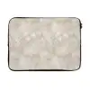 Lichtbeige - Goudbruine Nerven - Marmer laptophoes neopreen klein 279 -3d
