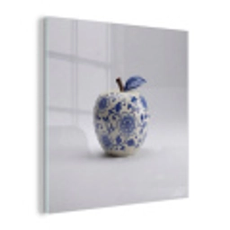 Appel - Blauw - Klassiek plexiglas 5mm klein -z3d