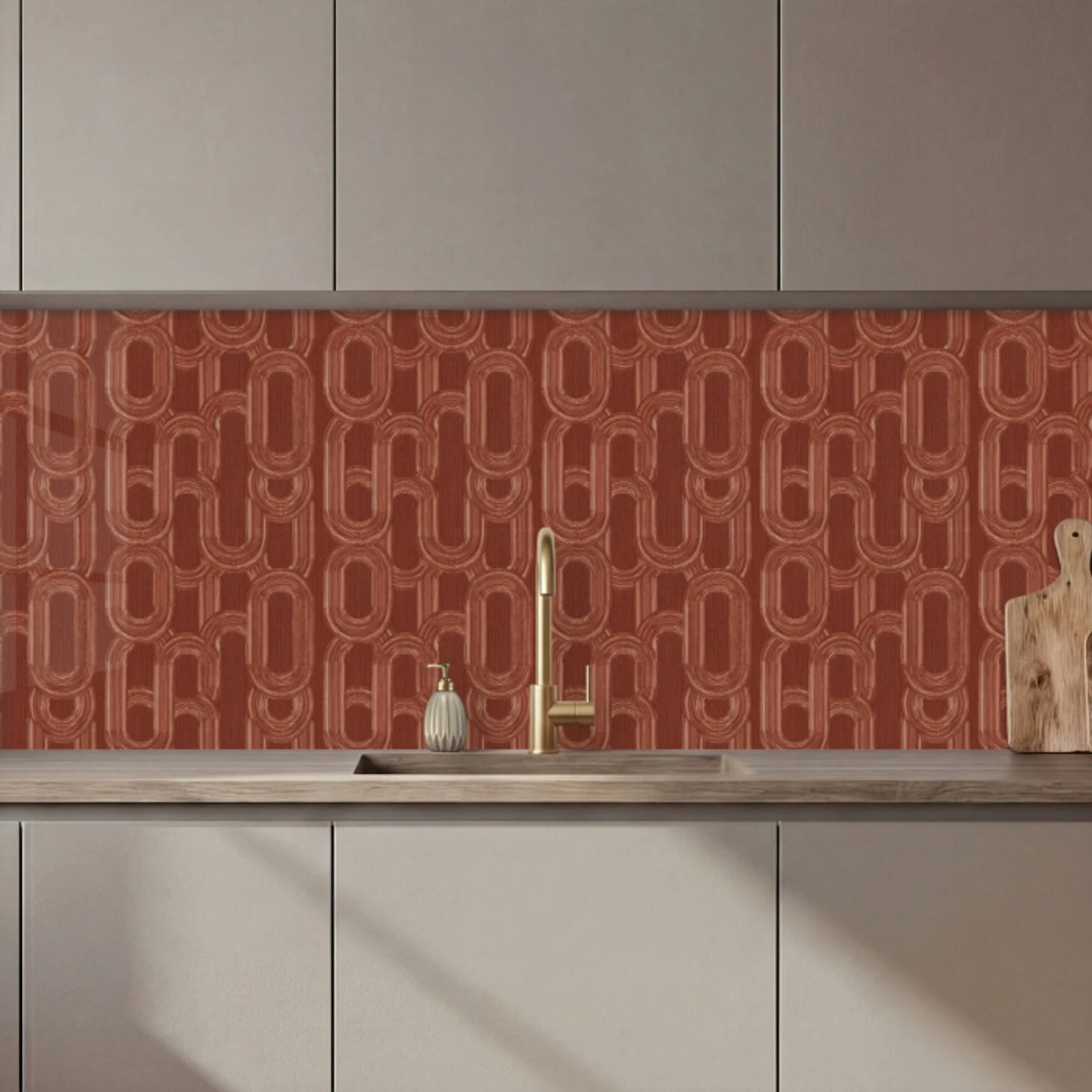 Kitchen splashback - Abstract - Texture - Brown | Kitchenyeah.co.uk