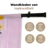 Vaas - Gestreept - Bloemen - Oranje Wandkleed katoen klein -sfeer2