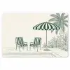 Terras - Illustratie - Groen Placemat vinyl groot -zzsfeer1_Kitchenyeah-website