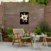 Bloem - Verf - Goud - Graffiti - Modern Tuinposter op houten frame 2 cm dik klein -sfeer3