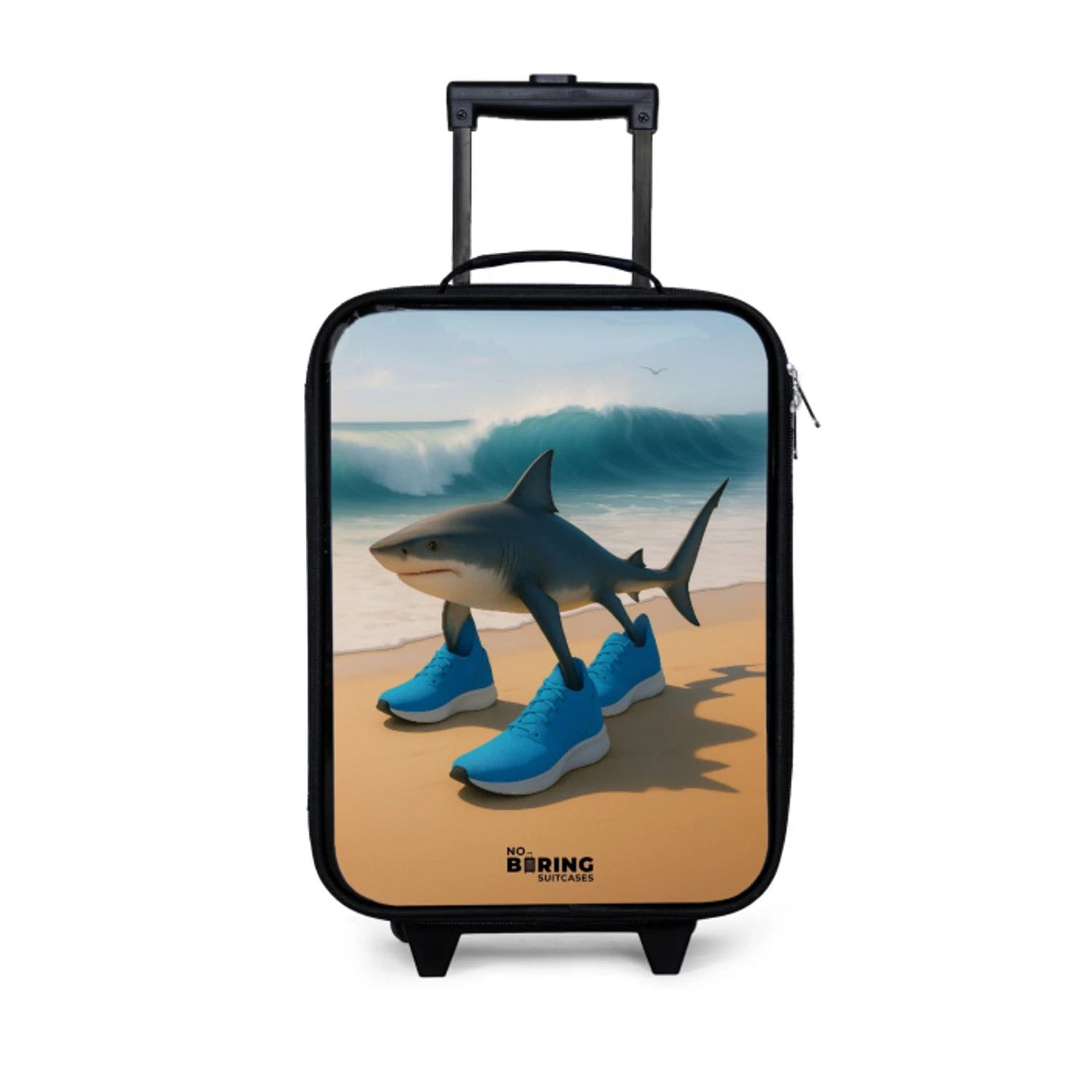 Tralalero tralala Kinderkoffer - Zwart klein -3d