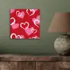 Patroon - Hartjes - Roze - Valentijn aluminium wit klein -sfeer2