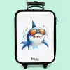 Coole haai met zonnebril in het water Kinderkoffer - Zwart klein -zzz_website3d_nbs2