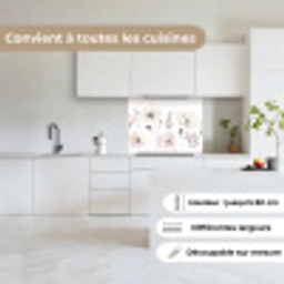 Bloemen - Pastel -  Planten - Wit keuken achterwand 2 middel -sfeer4_FR