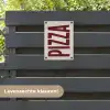 Pizza - Vintage - Decoratie - Japandi tuinposter los doek klein -sfeer3