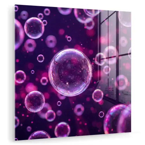 Paars - Bubbels - Schuim plexiglas 5mm klein -zzzproduct_nieuw