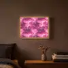 Roze - Onweer - Wolken Light Box met batterij (Wandlamp) middel 907 -sfeer4