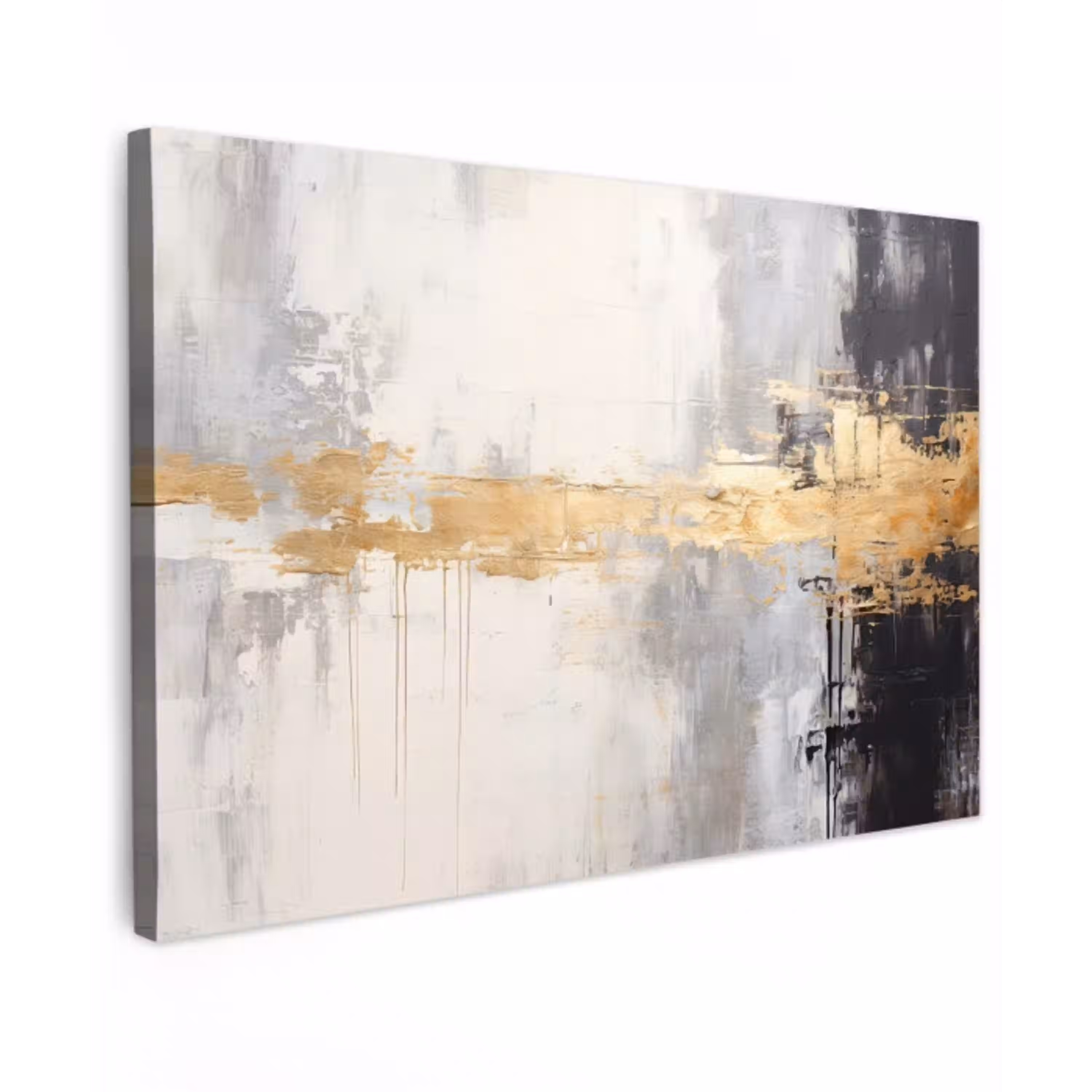 Goud - Luxe - Acryl - Kunst canvas 2cm klein -z3d