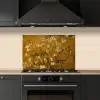 Amandelbloesem - Kunst - Van Gogh - Goud keuken achterwand spatscherm klein -sfeer1