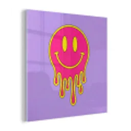 Smiley - Drip - Neon plexiglas 5mm klein -z3d