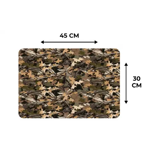 Herfst - Bladeren - Camouflage Placemat vinyl groot 368 -specs