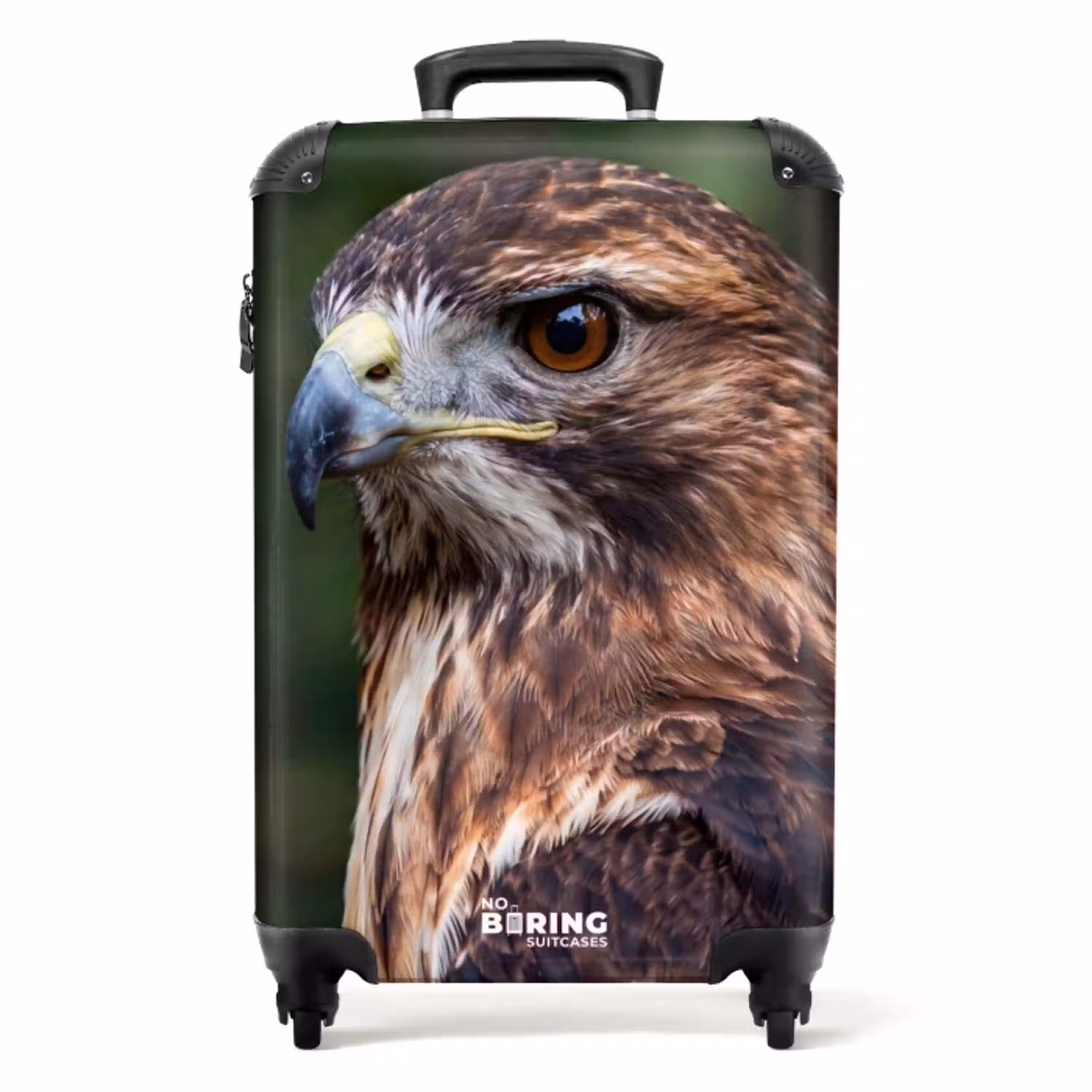 Buizerd - Roofvogel - Natuur - Bruin NBS - Handbagage koffer - Volwassenen Unisex middel -productfoto_recht