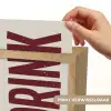 Rood - Vintage - Decoratie - Japandi Light Box met kabel (Wandlamp) klein -USP_websiteprintNL