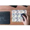Borden - Bomen - Planten - Blauw muismat rubber klein 262 -toetsenbord