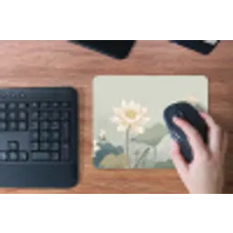 Lotus - Bloemen - Groen muismat rubber klein -toetsenbord