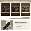 Lichtjes - Champagne - Dienblad - Glazen Light Box met batterij (Wandlamp) middel -USP_dimbaarNL