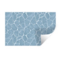 Organisch - Patroon - Blauw Muursticker klein 286 -3d