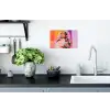 Portret - Vrouw - Abstract - Bloemen Muursticker klein -keuken