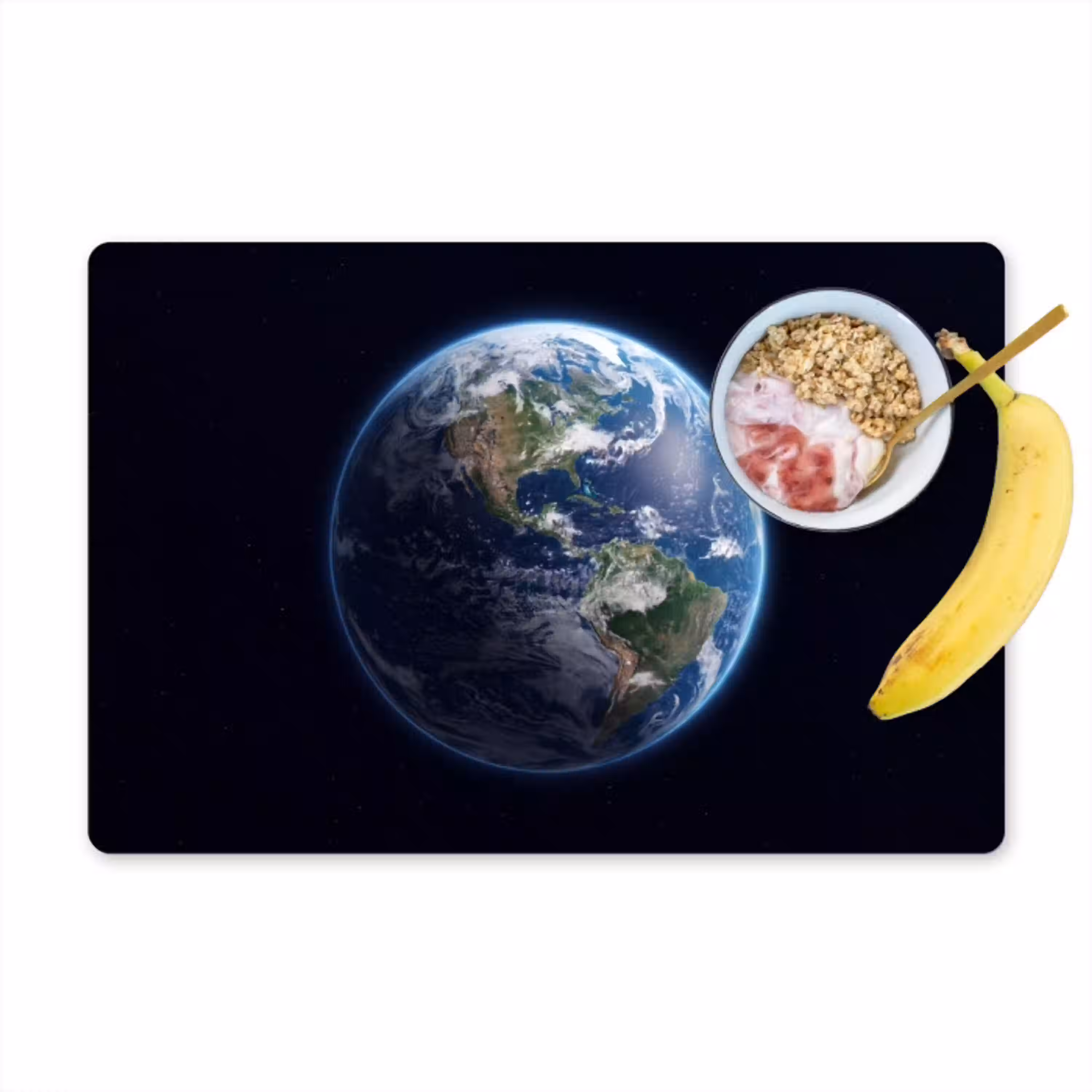 Aarde - Ruimte - Kosmos Placemat vinyl groot -zzzproduct_Kitchenyeah-website