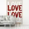 Love - Rood - Tekst fotobehang vinyl groot -woonkamer
