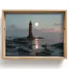 Vuurtoren - Stenen - Water - Maan Dienblad Rechthoek middel -z3d_shopping