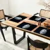 Kokosnoot - Eten - Delfts blauw - Drinken Placemat vinyl groot -zzsfeer4_Kitchenyeah-website