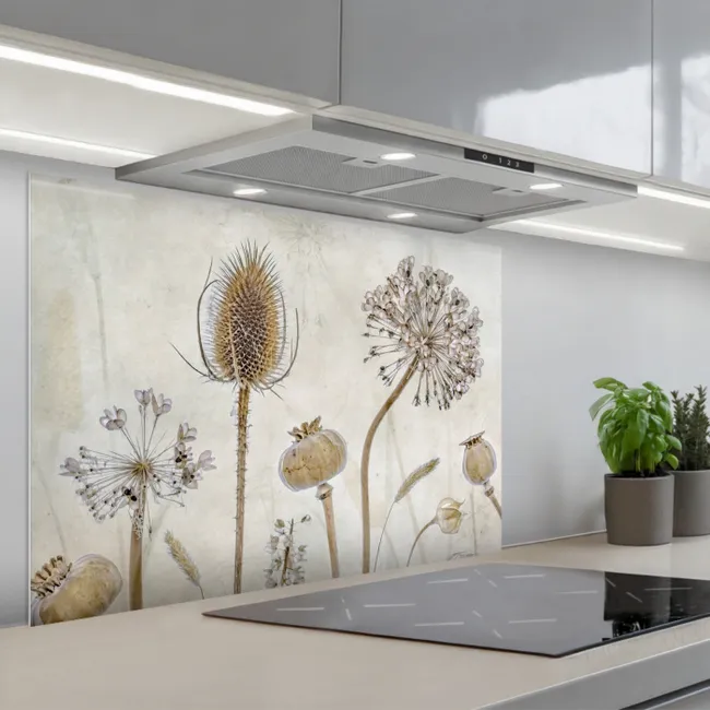 Spatscherm Aluminium - Verstilde Botanische Elegantie