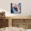 Kersttrein - Sneeuw - Winter - Kerst aluminium wit klein -sfeer3