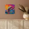 Kameleon - Tak - Gestreept - Bladeren plexiglas 5mm klein -sfeer5