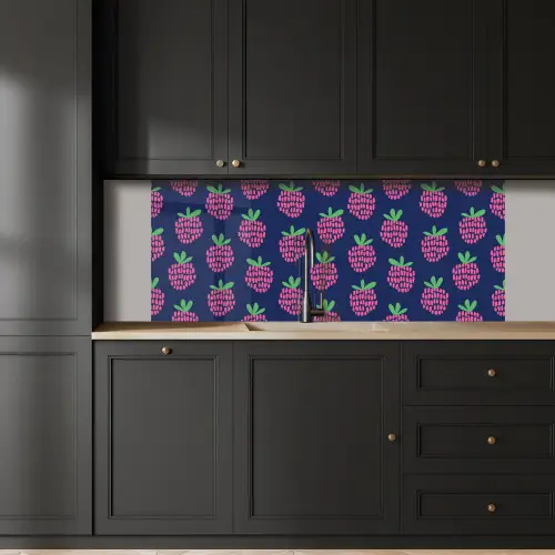 Patroon - Framboos - Retro keuken achterwand 2 middel 871 -sfeer1