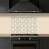 Tegel - Motief - Beige keuken achterwand spatscherm klein 900 -sfeer1