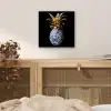 Ananas - Bloemen patroon - Goud - Delftsblauw aluminium wit klein -sfeer3