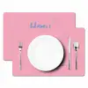 How lucky are we - Klavervier - Roze - Blauw Placemat vinyl groot -zzsfeer2_Kitchenyeah-website