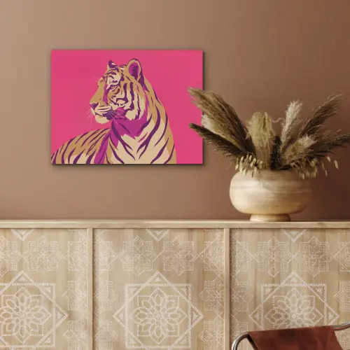 Tijger - Modern - Neon PET vilt klein -sfeer4