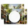 Dorp - Zon - Kraampjes - Huizen Placemat vinyl groot -zzsfeer2_Kitchenyeah-website
