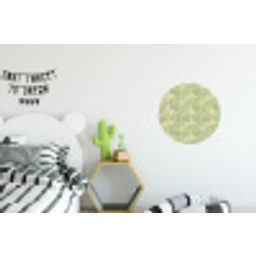 Palmwoud - Tropisch - Groen Wandcirkel aluminium klein 190 -kinderkamer