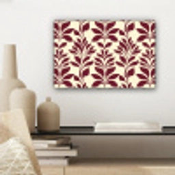 Abstract - Bladeren - Burgundy canvas 2cm klein 34 -sfeer6