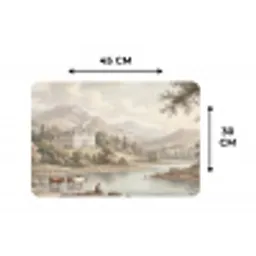 Landhuis - Rivier - Vee Placemat vinyl groot -specs